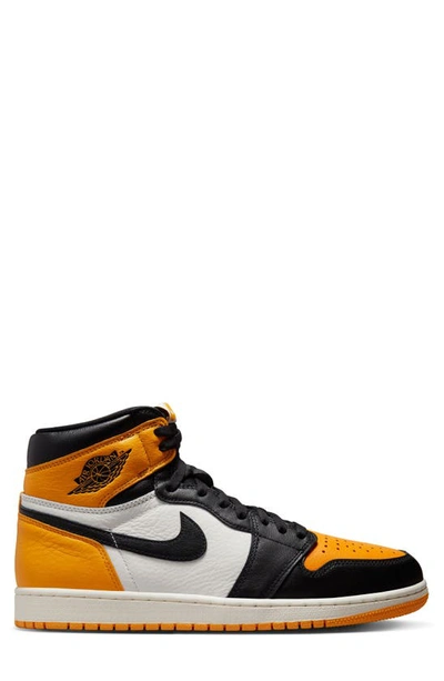 Shop Jordan Nike  Air  1 Retro High Top Sneaker In Taxi/ Black/ Sail