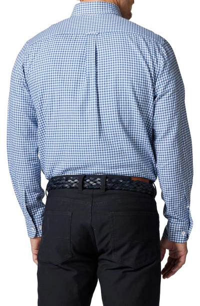 Shop Rodd & Gunn Sports Fit Gingham Button-down Oxford Shirt In Sea Blue