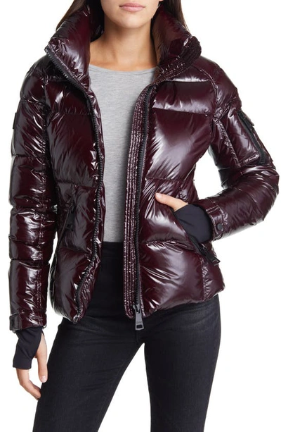 Shop Sam Freestyle Water Repellent Down Puffer Jacket In Merlot