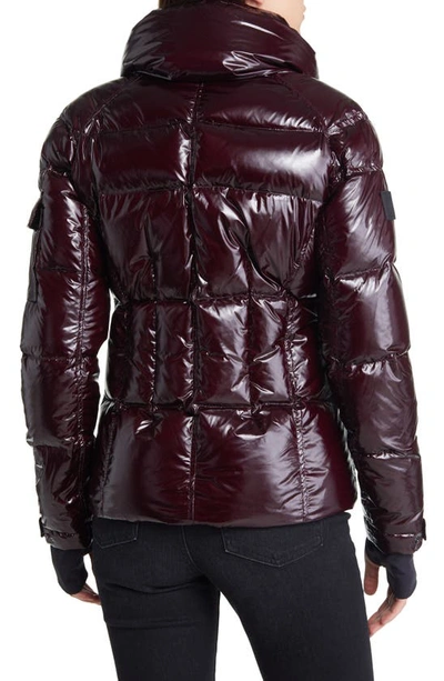 Shop Sam Freestyle Water Repellent Down Puffer Jacket In Merlot