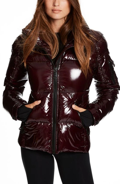 Shop Sam Freestyle Water Repellent Down Puffer Jacket In Merlot