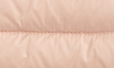 Moncler Lans Logo Patch Puffer Jacket In Pink