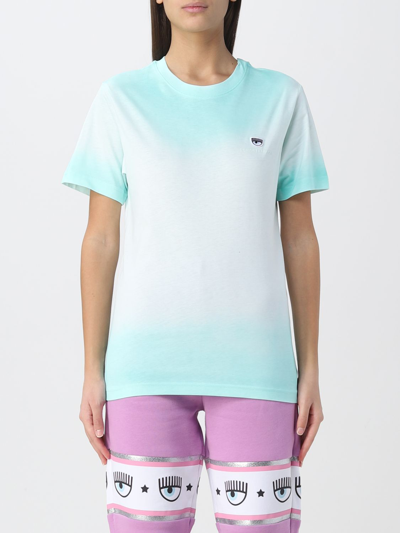 Shop Chiara Ferragni T-shirt  Woman Color Mint