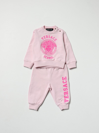 Shop Young Versace Jumpsuit  Kids Color Pink