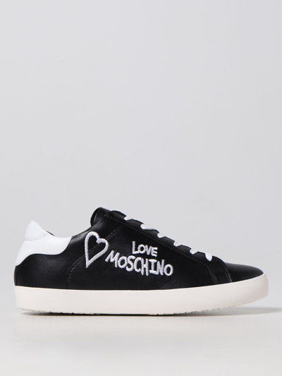 Shop Love Moschino Sneakers  Woman Color Black