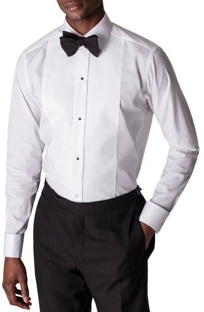 Shop Eton Classic Fit Piqué Tuxedo Shirt In White