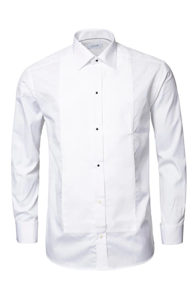 Shop Eton Classic Fit Piqué Tuxedo Shirt In White