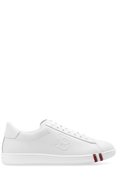 Shop Bally Asher Low Top Sneakers In White