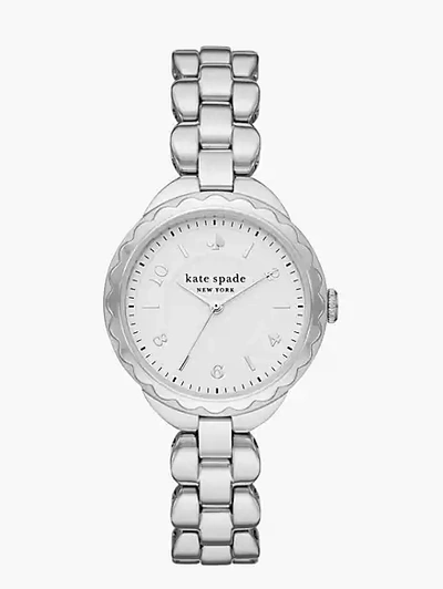Shop Kate Spade Morningside Stainless Steel Watch In Silver