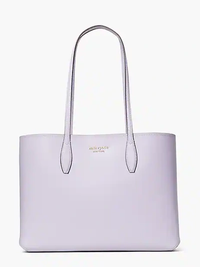Shop Kate Spade All Day Large Tote In Lavender Cream
