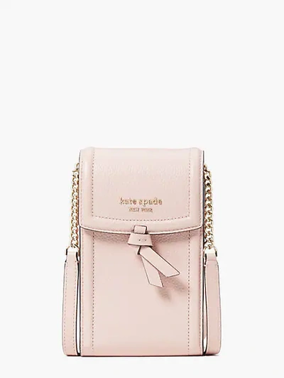 Shop Kate Spade Knott North South Phone Crossbody In Mochi Pink