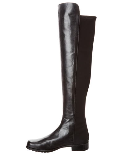Stuart Weitzman Reddy 5050 Leather Over-the-knee Boot In Black | ModeSens