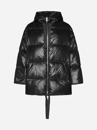 Shop Stand Studio Adeline Quilted Nylon Down Jacket In Black