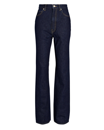 Shop Ulla Johnson The Agnes Straight-leg Denim Jeans In Multi