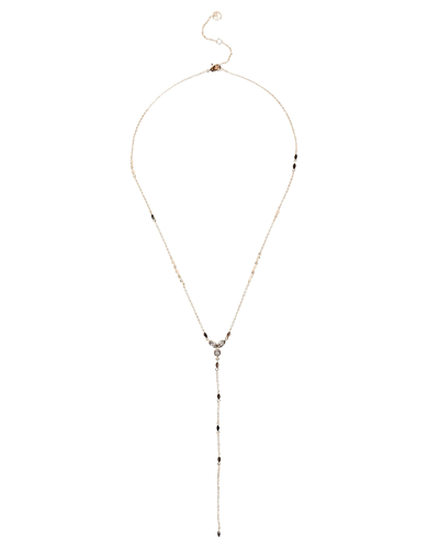 Shop Lili Claspe Flora Lariat Necklace In Gold