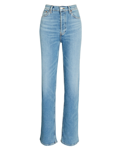 Shop Re/done 90s High-rise Loose Straight-leg Jeans In Multi