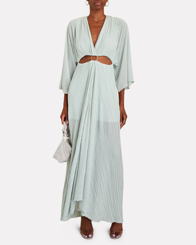 Shop Significant Other Akila Cut-out Maxi Dress In Green