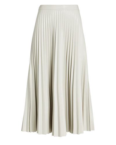 Shop Proenza Schouler White Label Pleated Faux Leather Midi Skirt