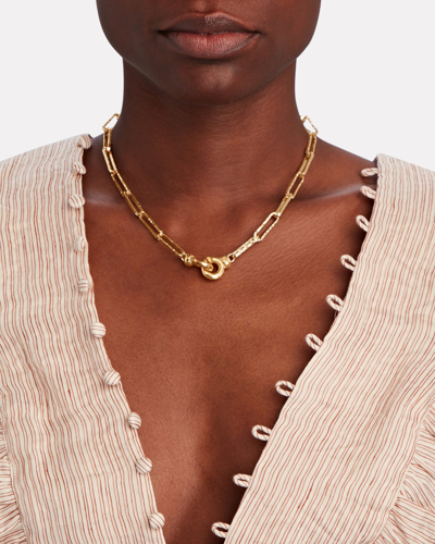 Shop Alighieri The Molten Link Layer Chain Necklace In Gold