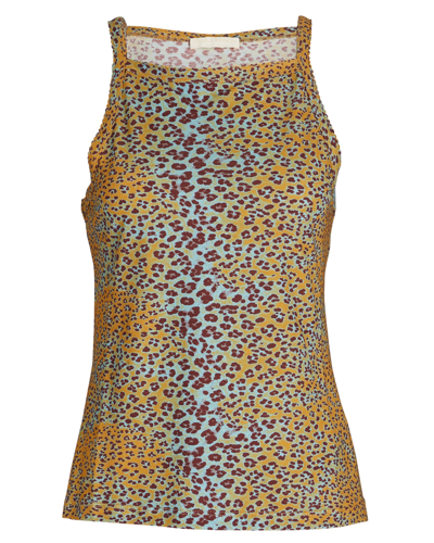 Shop Ulla Johnson Sidney Leopard-print Cotton Camisole In Multi