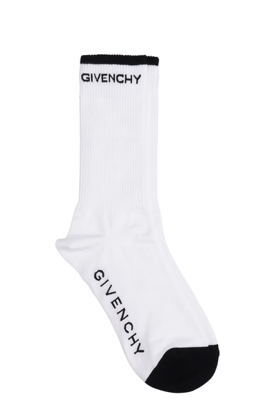 Shop Givenchy Socks In White Cotton