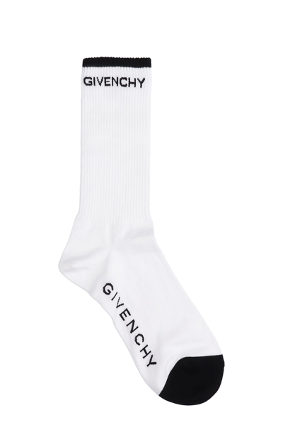 Shop Givenchy Socks In White Cotton