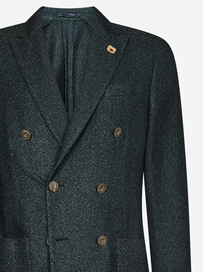 Shop Lardini Blazer In Green