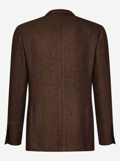 Shop Lardini Blazer In Brown