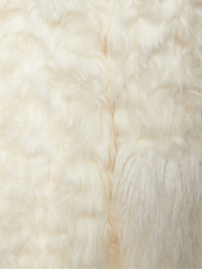 Shop Alabama Muse Mick Faux Fur Coat In Bianco