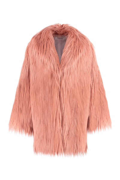 Shop Philosophy Di Lorenzo Serafini Faux Fur Coat In Orange