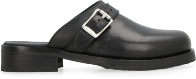 Shop Our Legacy Camion Leather Mules In Black