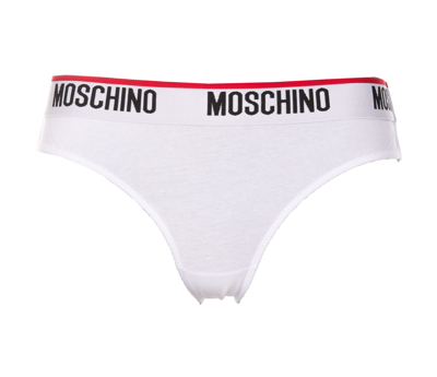 Shop Moschino Bi Pack Slip In White