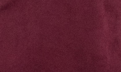 Nina Leonard Crewneck Three-quarter Sleeve Trapeze Dress In Deep Wine