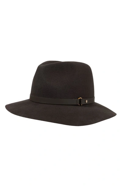 Shop Bruno Magli Wool Felt Fedora Hat In Brown