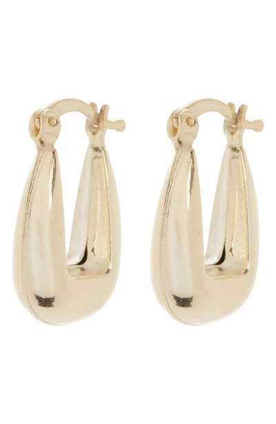 Argento Vivo Square Chunky Hoop Earrings In Gold