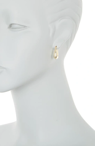 Argento Vivo Square Chunky Hoop Earrings In Gold
