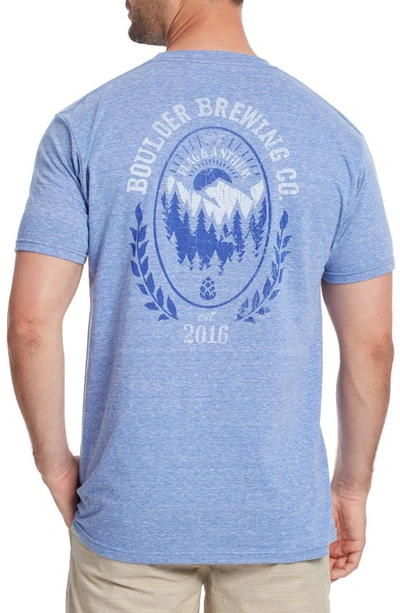 Shop Flag And Anthem Boulder Brewing Co Graphic T-shirt In Blue Heather