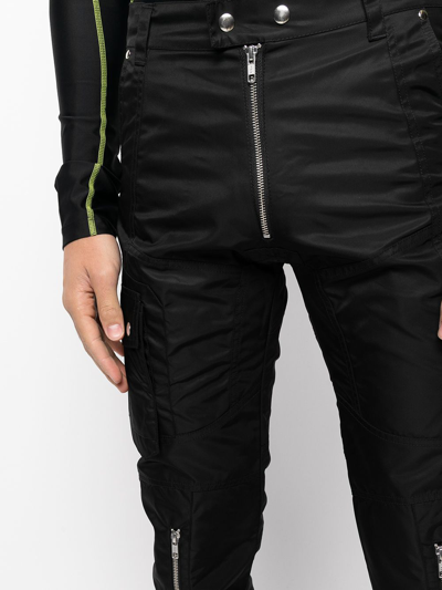 Shop Gmbh Zip Detail Cargo Trousers In Black