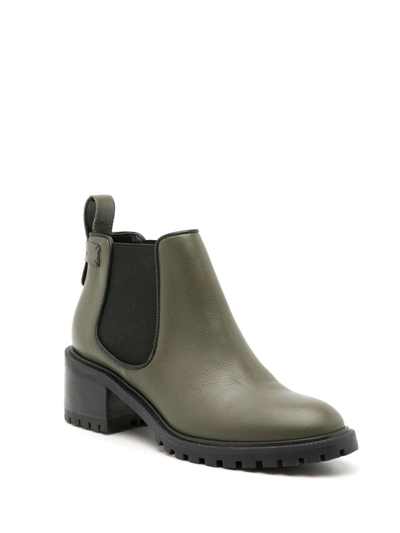 Sarah Chofakian Alexia Ankle Boots In Green