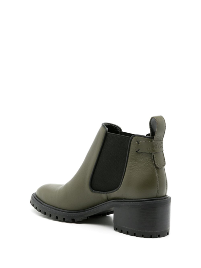 Sarah Chofakian Alexia Ankle Boots In Green