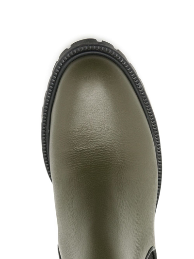 Sarah Chofakian Alexia Ankle Boots In Green