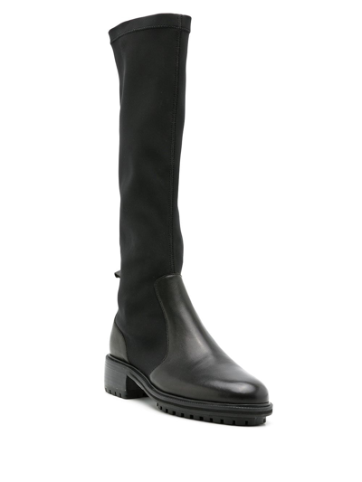 Sarah Chofakian Townhouse Long Boots In Black