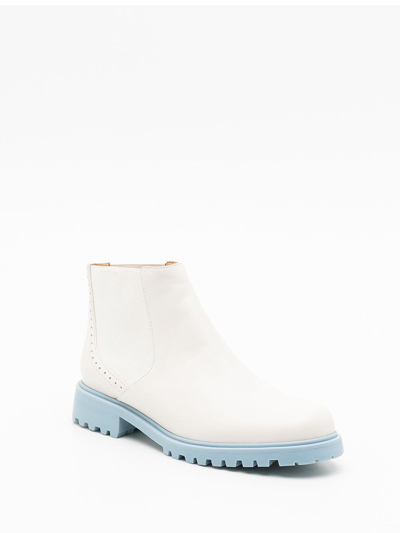 Sarah Chofakian Soul Ankle Boots In White