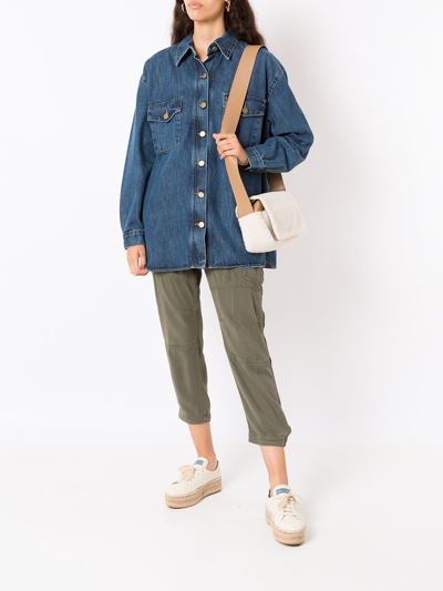 Sarah Chofakian Sassy Shearling Crossbody Bag In Neutrals