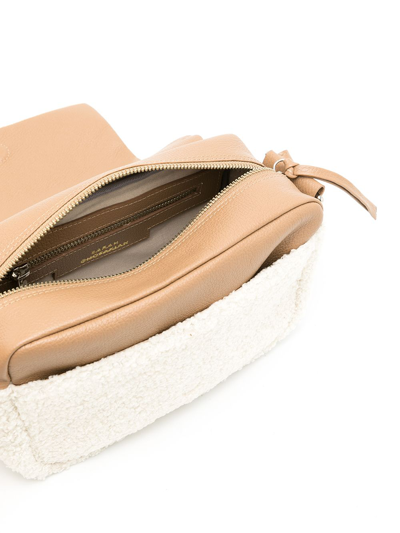 Sarah Chofakian Sassy Shearling Crossbody Bag In Neutrals