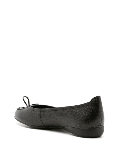 Shop Sarah Chofakian Sapatilha Leather Ballerina Shoes In Black