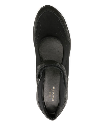 Shop Studio Chofakian Tênis Studio 113 Leather Shoes In Black