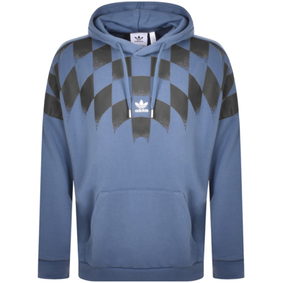 Shop Adidas Originals Rekive Graphic Hoodie Blue