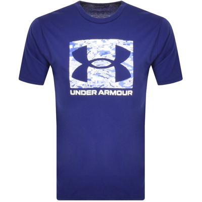 Shop Under Armour Abc Camouflage Logo T Shirt Blue