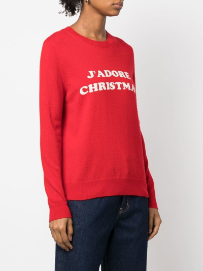 Chinti u0026 Parker Wool-cashmere J'adore Christmas Sweater In 2022redcream |  ModeSens